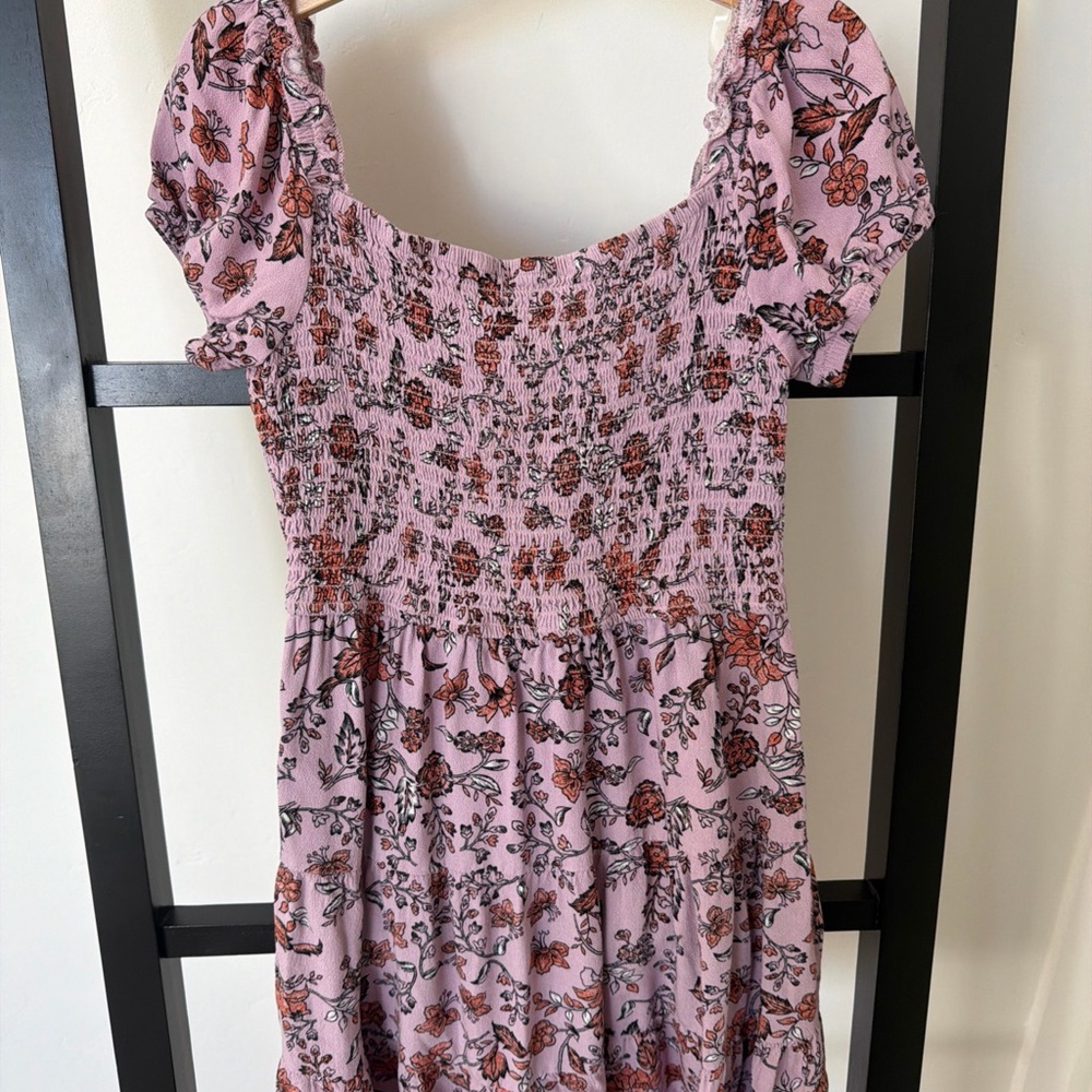 Art Class purple Floral Kids Casual Dress